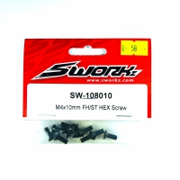 Sworkz M4x10mm FH/ST HEX Screw